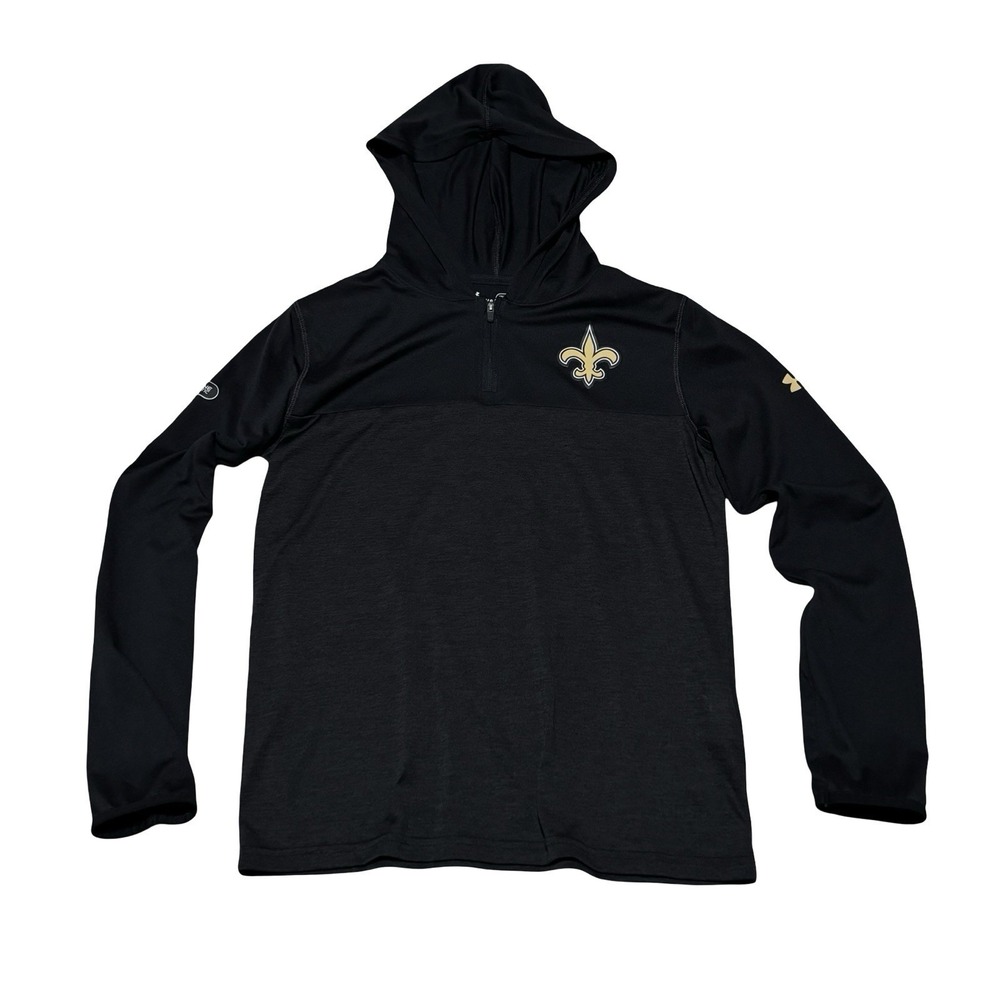 Under Armour Youth Kids New Orleans Saints Lightweight Hoodie Size Large 18x23.5